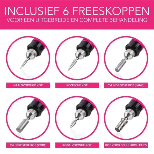 Grote foto nagelfrees nagel frees manicure pedicure elektrische vijl wit beauty en gezondheid lichaamsverzorging