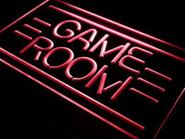 Grote foto game room neon bord lamp led verlichting reclame lichtbak rood huis en inrichting overige