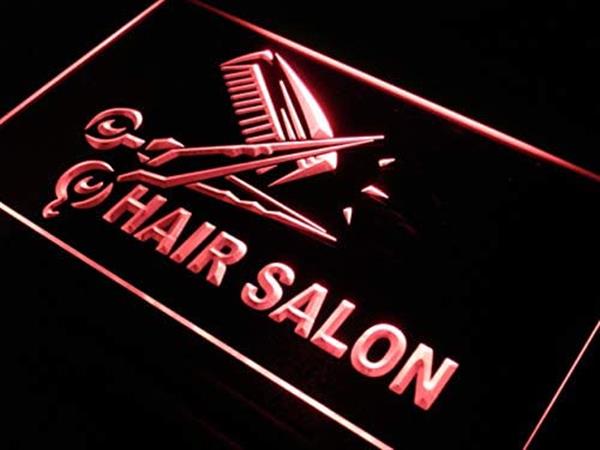 Grote foto hair salon kapper neon bord lamp led verlichting reclame lichtbak huis en inrichting overige