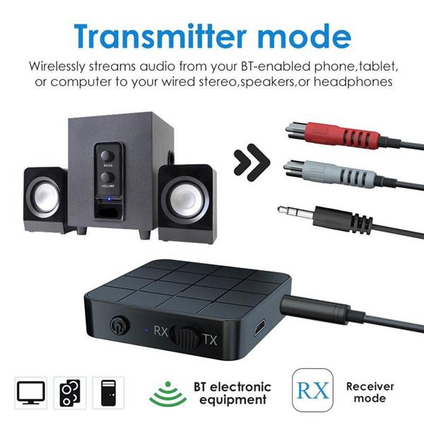 Grote foto bluetooth 5.0 transmitter ontvanger audio adapter receiver auto onderdelen autoradio