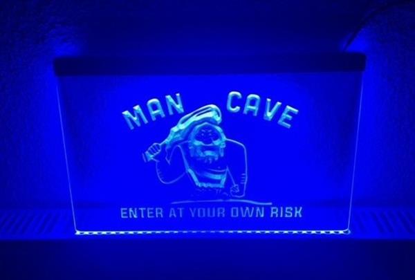 Grote foto mancave neon bord lamp led verlichting reclame lichtbak xl 40x30 1 huis en inrichting overige