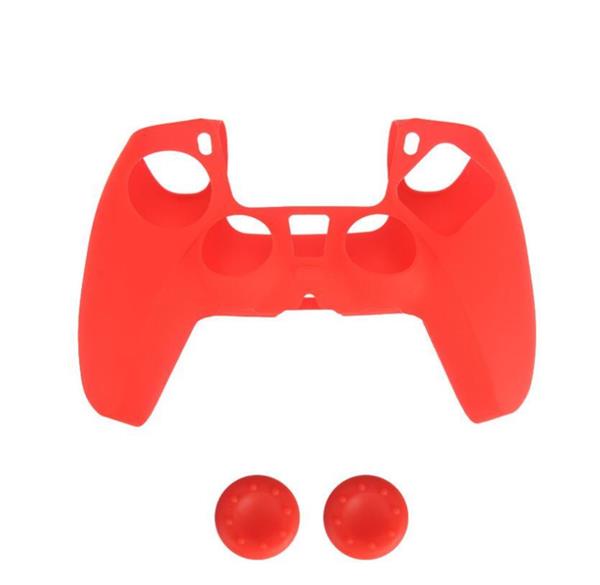 Grote foto silicone hoes skin case cover voor ps5 playstation 5 controller rood spelcomputers games overige