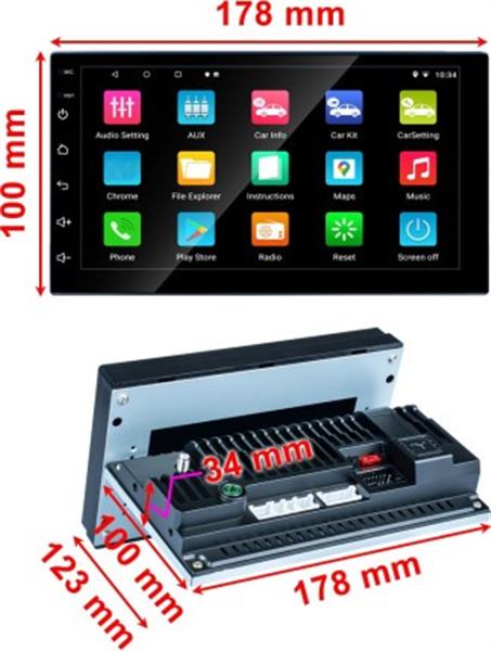 Grote foto autoradio navigatie android 11 wifi bt gps 2din 2 din ac auto onderdelen navigatie systemen en cd