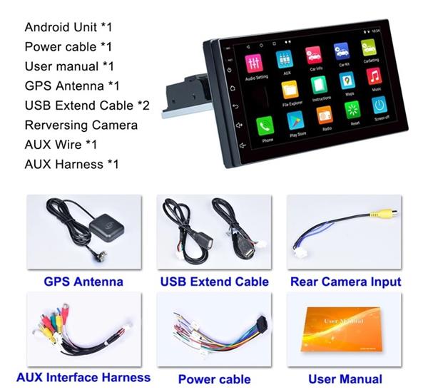 Grote foto autoradio navigatie android 11 wifi bt gps 2din 2 din ac auto onderdelen navigatie systemen en cd