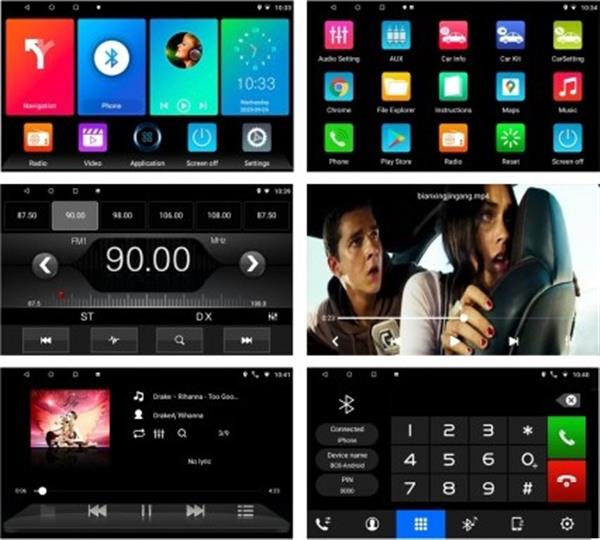 Grote foto autoradio navigatie android 11 wifi bt gps touchscreen 2din 2x usb auto onderdelen navigatie systemen en cd