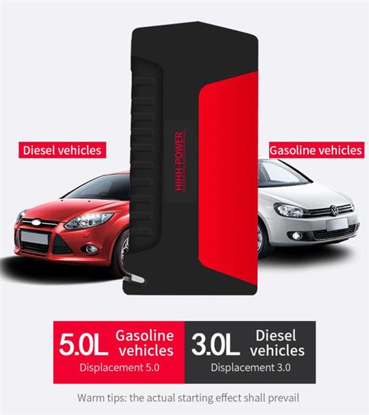 Grote foto jumpstarter acculader powerbank starthulp auto accu motor boot rood auto onderdelen overige auto onderdelen