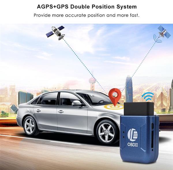 Grote foto obd gps tracker sms volgsysteem auto vrachtwagen obd2 zwart auto onderdelen overige auto onderdelen