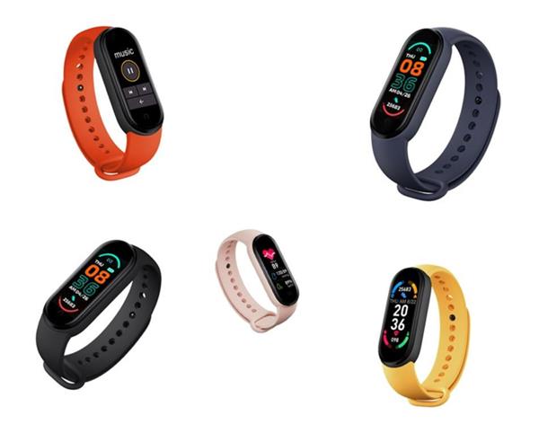 Grote foto stappenteller hartslagmeter tracker band mi smartband 6 m6 zwart sport en fitness overige sport en fitness