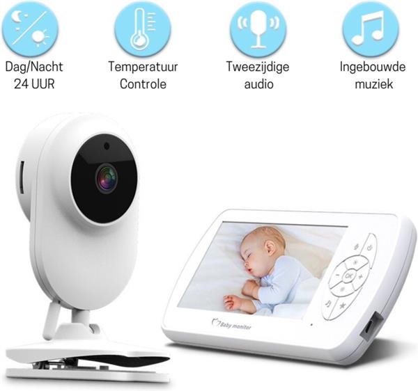 Grote foto wifi babyfoon camera baby foon monitor 4.3 inch scherm kinderen en baby babyfoons