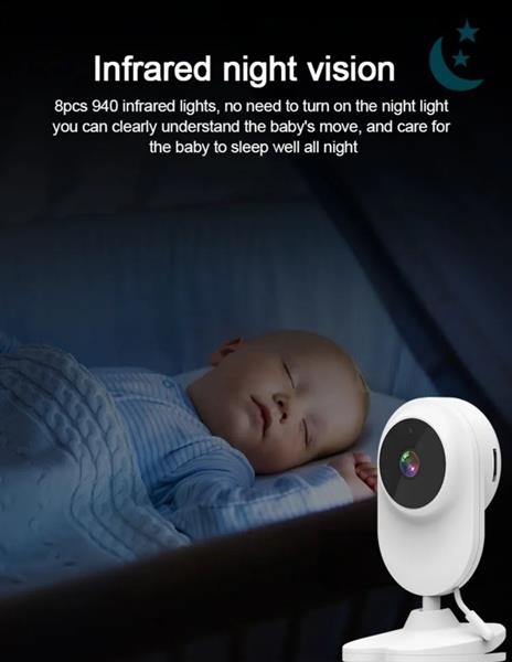 Grote foto wifi babyfoon camera baby foon monitor 4.3 inch scherm kinderen en baby babyfoons