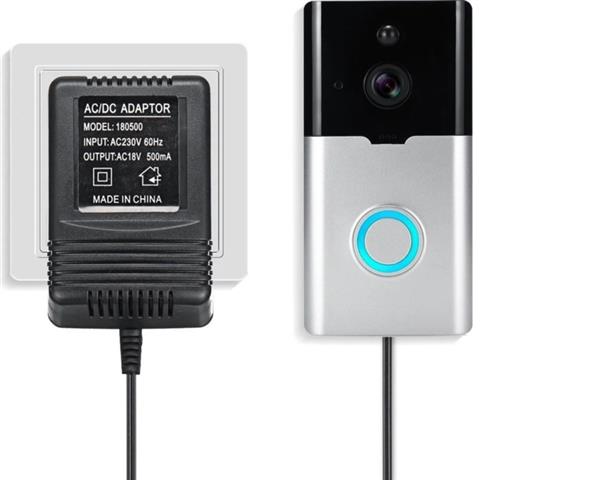 Grote foto stekker adapter video deurbel voeding ring eken eufy 3m huis en inrichting woningdecoratie