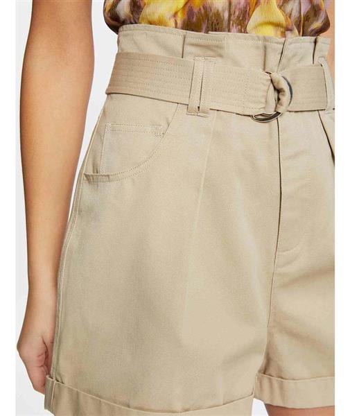 Grote foto riem hoge taille losse shorts 231 shean kleding dames spijkerbroeken en jeans