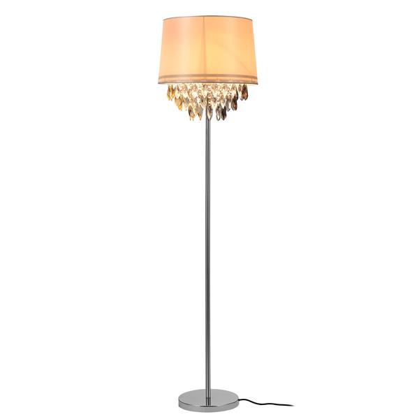 Grote foto staande lamp royality met kristallen 165 cm e27 wit en chroom huis en inrichting overige