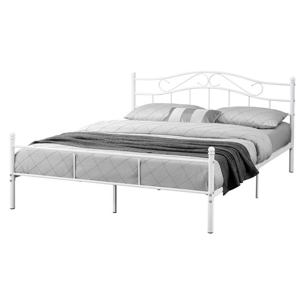 Grote foto metalen bedframe florenz incl. bedbodem 160x200 cm wit huis en inrichting bedden