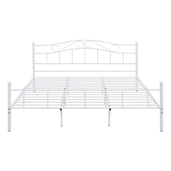 Grote foto metalen bedframe florenz incl. matras 180x200 cm wit huis en inrichting bedden