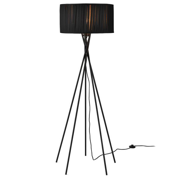 Grote foto vloerlamp staande lamp 155 cm zwart mikado e27 zwart huis en inrichting overige