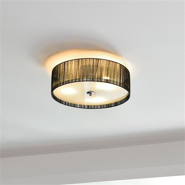 Grote foto plafondlamp plafonni re helena 12x 40 cm zwart wit 3xe27 huis en inrichting plafondlampen