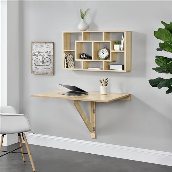 Grote foto tafel bureau opvouwbaar voor wandmontage 100x60x58 hout huis en inrichting stoelen