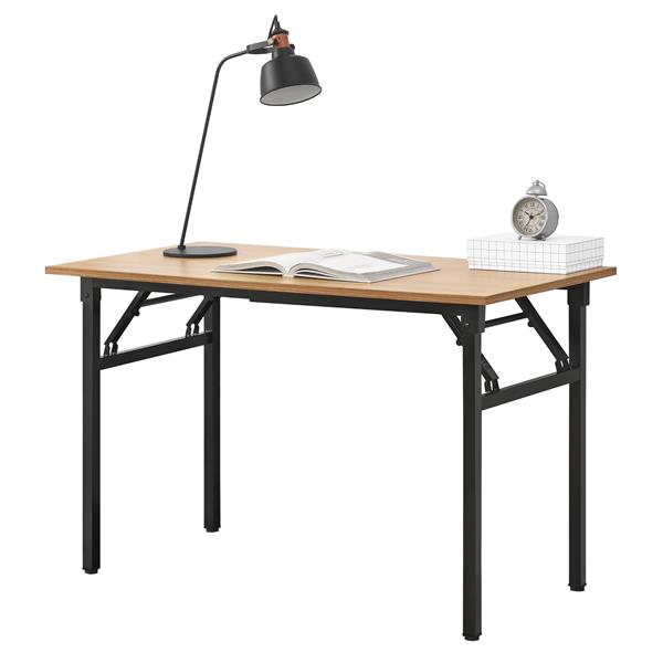 Grote foto eettafel bureau 120x60x75 76 4 cm opvouwbaar verstelbaar beuken en zwart huis en inrichting stoelen