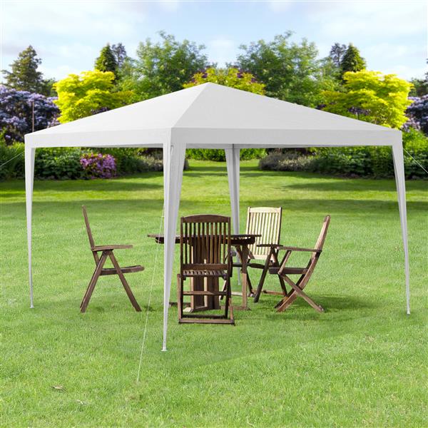 Grote foto paviljoen partytent waterdicht 3x3x2 55 m wit tuin en terras tuinmeubelen