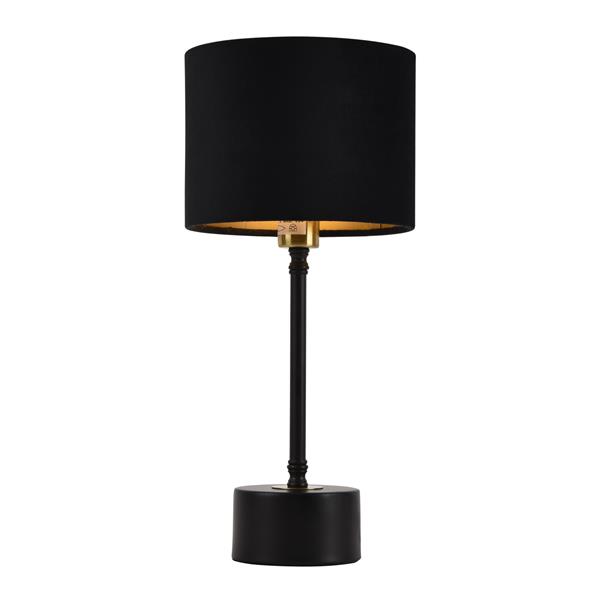 Grote foto tafellamp deventer 39x 18 cm e14 zwart en koperkleurig huis en inrichting tafellampen
