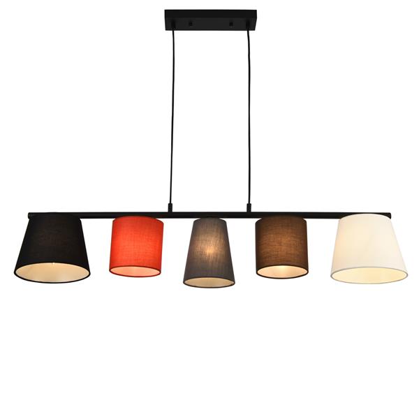 Grote foto design hanglamp ontario 150x105x20 cm 5xe14 meerkleurig huis en inrichting overige