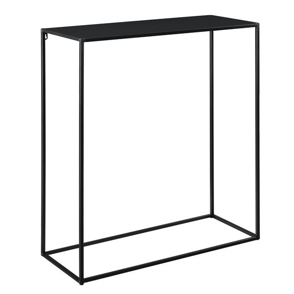 Grote foto consoletafel sidetable metaal 92x80x32 cm zwart mat huis en inrichting stoelen