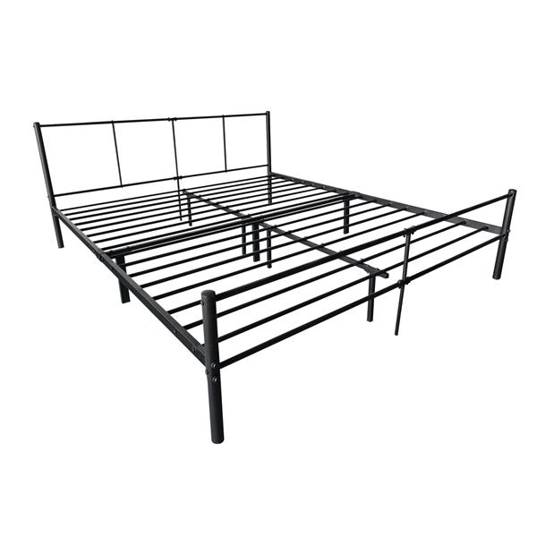 Grote foto stalen bed laos bedframe met bedbodem zwart 180x200 cm huis en inrichting bedden