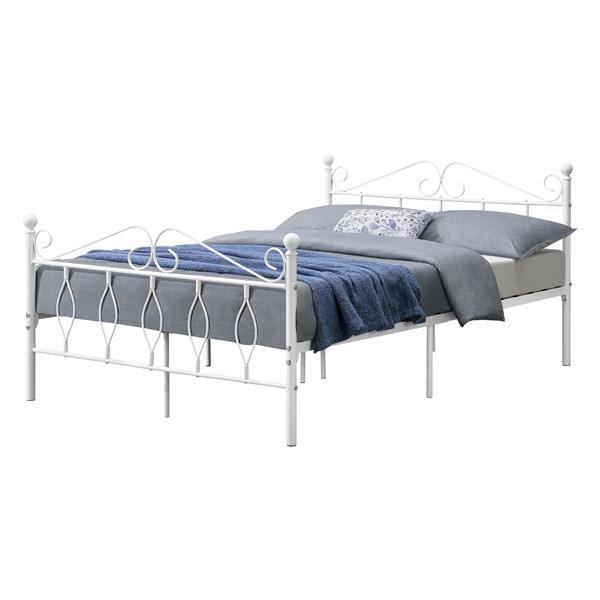 Grote foto metalen bedframe apolda met bedbodem wit 140x200 cm huis en inrichting bedden