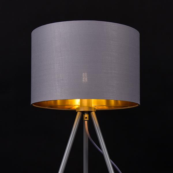 Grote foto tafellamp metz tripod lamp metaal stof 30 cm e14 grijs goud huis en inrichting tafellampen