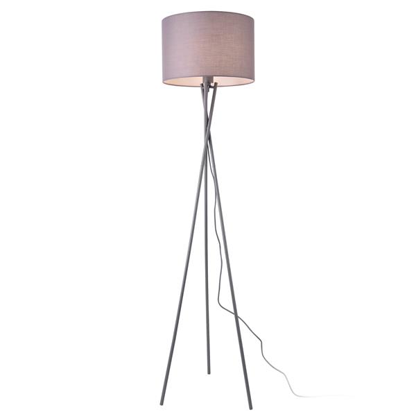 Grote foto vloerlamp staande lamp grenoble statief 154 cm e27 grijs huis en inrichting overige