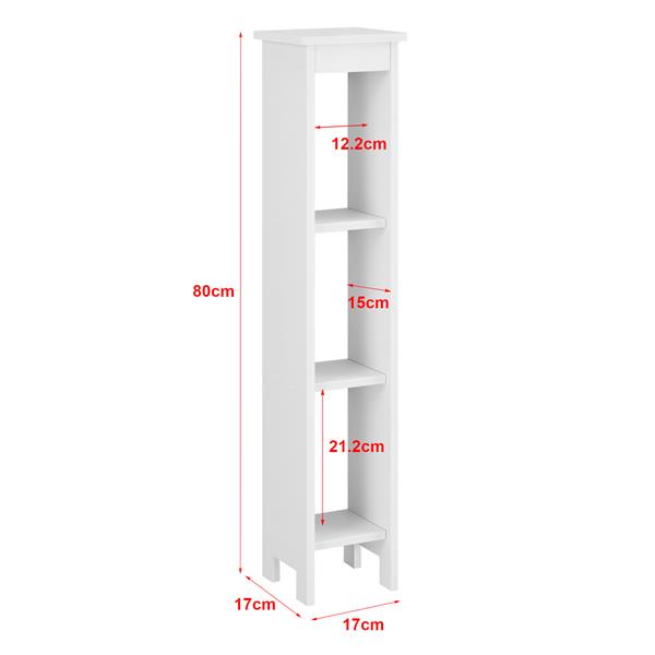 Grote foto open kast arvika met 3 vakken hkc kolomkast 80x17x17 wit huis en inrichting overige