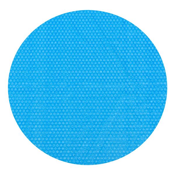 Grote foto zwembadafdekking zonnedoek rond pe blauw 244 cm tuin en terras tuingereedschap