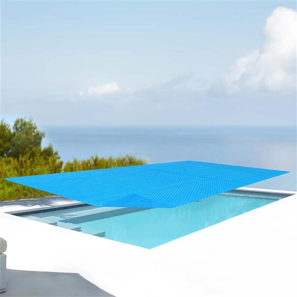 Grote foto zwembadafdekking zonnedoek rechthoek pe blauw 450x220 cm tuin en terras tuingereedschap