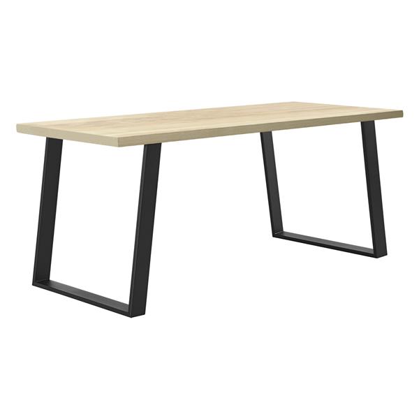 Grote foto meubelpoot schuin u tafelpoot 75x72 cm set van 2 zwart mat doe het zelf en verbouw materialen en producten
