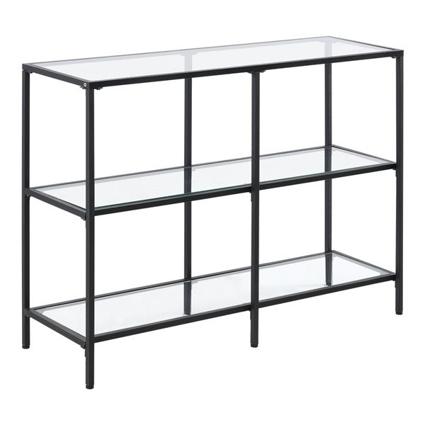 Grote foto console tafel perstorp sidetable glas 100x30x73 cm zwart huis en inrichting eettafels