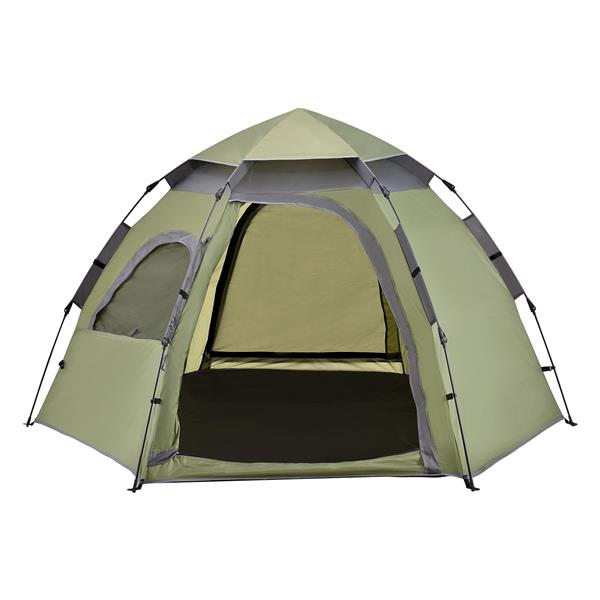 Grote foto pro.tec tent nybro automatisch 240x205x140 cm donkergroen caravans en kamperen caravan accessoires