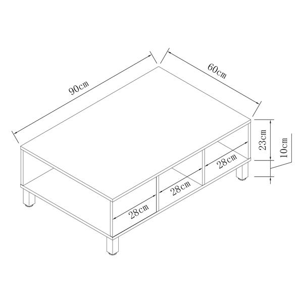 Grote foto en.casa salontafel lepp virta 90x60x33cm houtkleurig en antraciet huis en inrichting eettafels