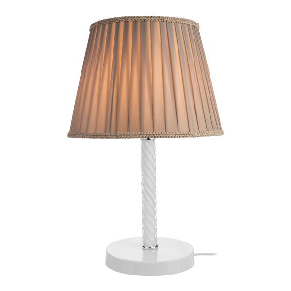 Grote foto tafellamp bureaulamp kilbride e27 wit en zandkleurig huis en inrichting tafellampen
