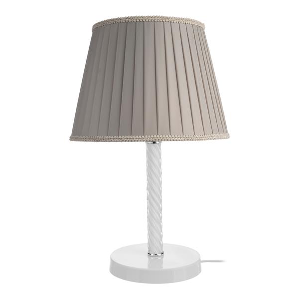 Grote foto tafellamp bureaulamp kilbride e27 wit en zandkleurig huis en inrichting tafellampen
