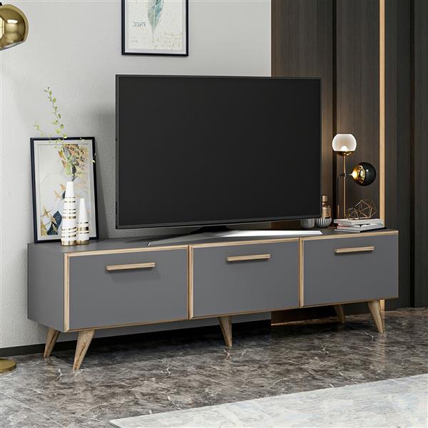 Grote foto en.casa tv meubel br nderslev 160x37x45 cm antraciet huis en inrichting overige