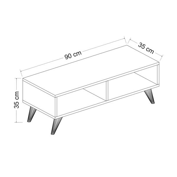 Grote foto en.casa tv meubel aaskov 90x35x35 cm wit huis en inrichting overige