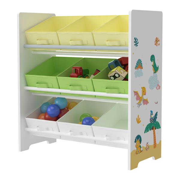 Grote foto en.casa kinderrek boiro 59 5x65x30 cm dinosaurus motief huis en inrichting overige