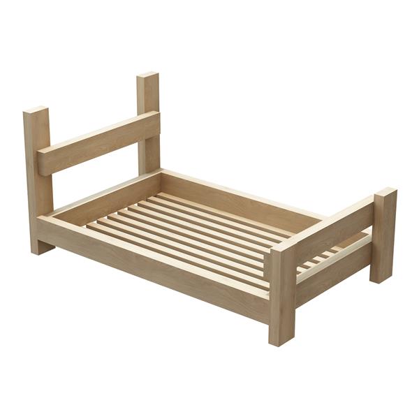 Grote foto en.casa kattenbed sunds re 50x31x25 cm houtkleurig dieren en toebehoren toebehoren