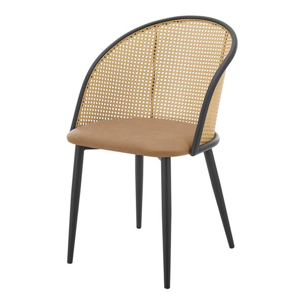 Grote foto en.casa eetkamerstoel gagnef set van 2 bruin en zwart 82x56x55 cm huis en inrichting stoelen