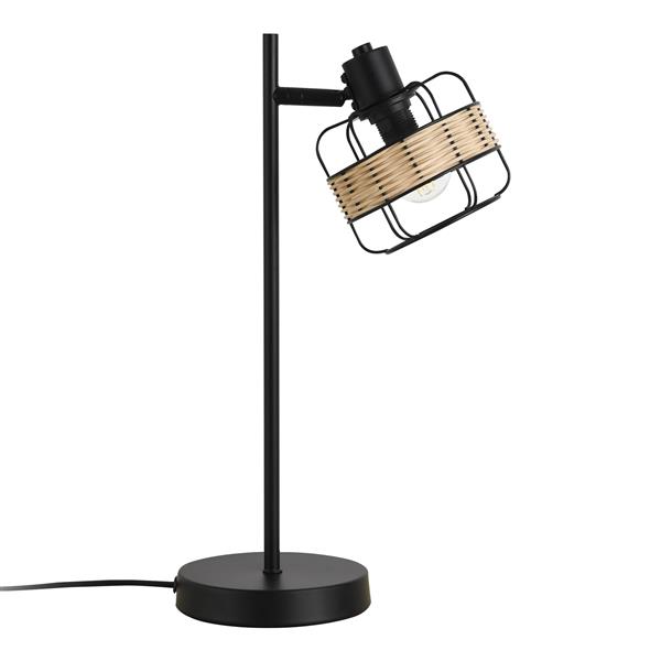 Grote foto lux.pro tafellamp shields bureaulamp e14 zwart en beige huis en inrichting tafellampen