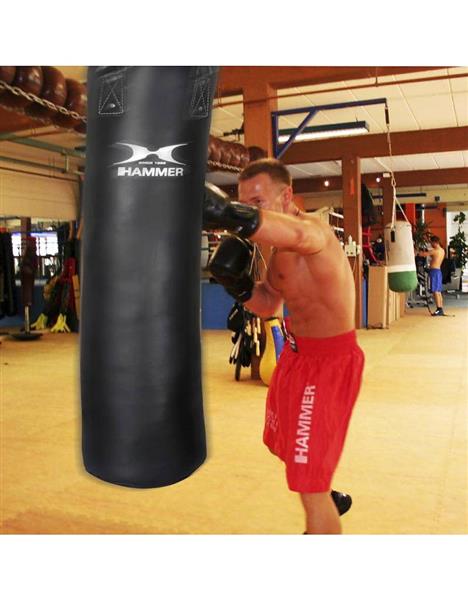 Grote foto hammer boxing bokszak kunstleer black kick 100x35 cm sport en fitness vechtsporten en zelfverdediging