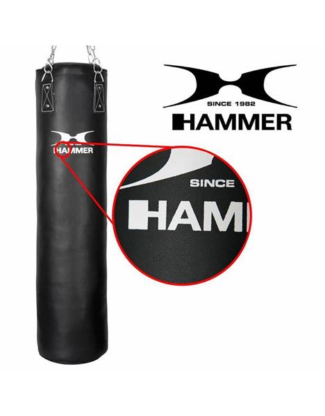 Grote foto hammer boxing bokszak kunstleer black kick 100x35 cm sport en fitness vechtsporten en zelfverdediging