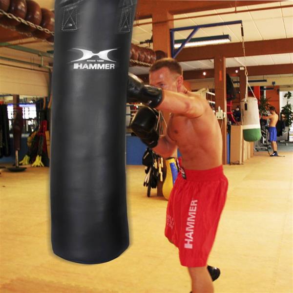 Grote foto hammer boxing bokszak kunstleer black kick 180x35 cm sport en fitness vechtsporten en zelfverdediging