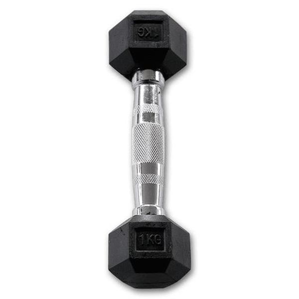 Grote foto body solid trainen met body solid hexagon dumbbells 42.5 kg paar sport en fitness fitness